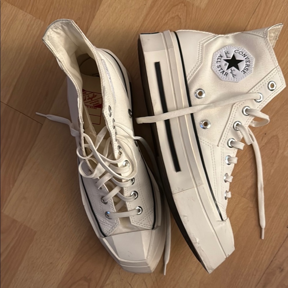 Converse High-Top Platform Sneakers - White